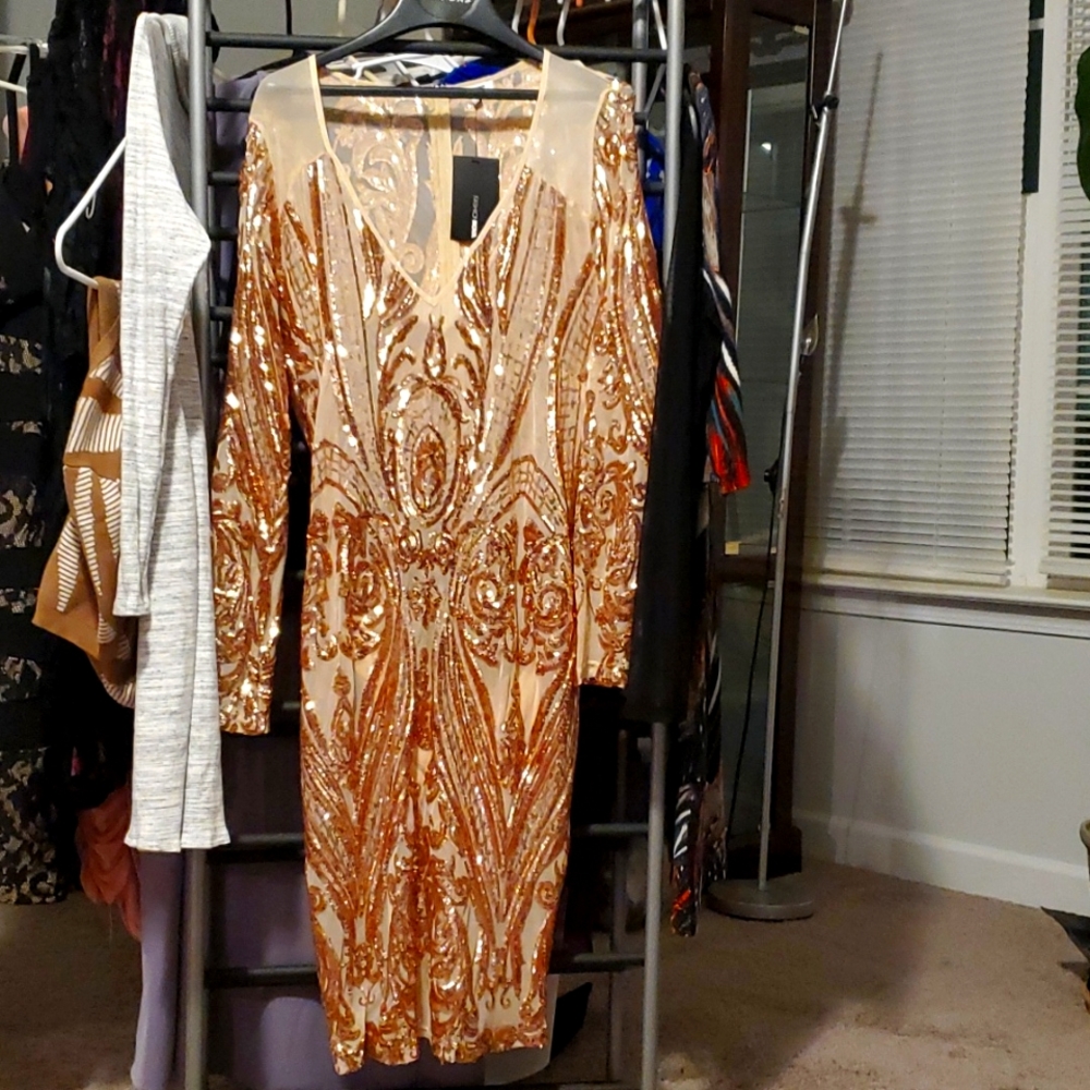 Fashion nova sequin dress